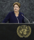 Brazilijos prezidentė JT Generalinėje Asamblėjoje kritikavo JAV tarnybų vykdomą šnipinėjimą. EPA-Eltos nuotr.