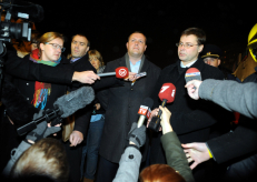 Latvijos Premjeras Valdis Dombrovskis (dešinėje). LETA-Eltos nuotr.