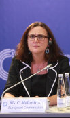 Eurokomisarė Cecilia Malmstrom. Martyno Ambrazo (ELTA) nuotr.