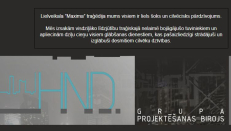 Kompanijos „HND grupa” tinklalapio „hndgrupa.lv” fragmentas