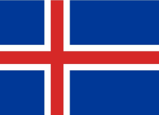 Islandijos vėliava. Wikipedia.org nuotr.