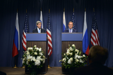 JAV ir Rusija antrą dieną tęsia diskusijas dėl Sirijos cheminių ginklų. EPA-ELTA nuotr.