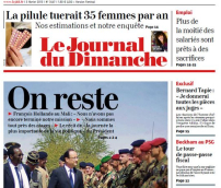 Laikraščio „Journal du Dimanche“ viršelio fragmentas