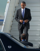 B. Obama atvyko į G20 viršūnių susitikimą Sankt Peterburge. EPA-ELTA nuotr.