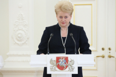 Prezidentė D. Grybauskaitė. Džojos Barysaitės (ELTA) nuotr.