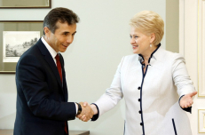Prezidentė Dalia Grybauskaitė susitiko su Gruzijos ministru pirmininku Bidzinu Ivanišviliu. Gedimino Savickio (ELTA) nuotr.