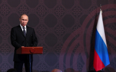 Rusijos prezidentas V. Putinas pripažintas didžiu tekvondo meistru. EPA-Eltos nuotr.
