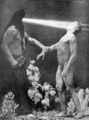 Hipnozė (1904) Sacha Schneider.