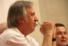 Vienas pagrindinių "Drąsos kelio" rinkiminės programos kūrėjų prof. Povilas Gylys. Nuotr. Juozo Valiušaičio