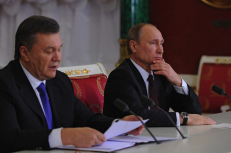 Ukrainos opozicija parlamente blokuos V. Janukovyčiaus susitarimą su Rusija. EPA-Eltos nuotr.