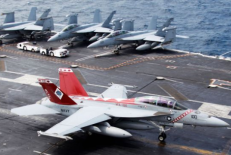 JAV karinio jūrų laivyno naikintuvai F/A-18 Super Hornet