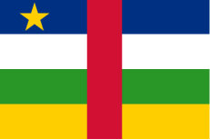 Centrinės Afrikos Respublikos vėliava. Wikipedia.org nuotr.