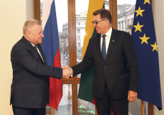 Premjeras susitiko su naujuoju Rusijos ambasadoriumi A. Udalcovu. Dainiaus Labučio (ELTA) nuotr.