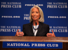 Tarptautinio valiutos fondo (TVF) vadovė Christine Lagarde. EPA-Eltos nuotr.