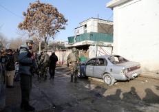 Per penktadienį Afganistane įvykusį savižudžio išpuolį žuvo mažiausiai 21 žmogus, tarp jų JT ir TVF pareigūnai. Nuotr. EPA-ELTA