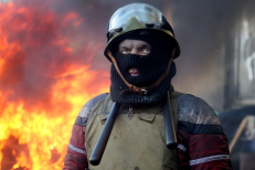 Ukrainos protestuotojas. EPA-Eltos nuotr.