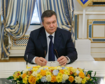 Atstatydintasis Ukrainos prezidentas Viktoras Janukovyčius. EPA-Eltos nuotr.