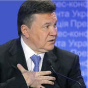 Besislapstantis Ukrainos prezidentas Viktoras Janukovyčius. Novostimira.com.ua nuotr.