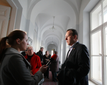 Naglis Puteikis po Lietuvos apeliacinio teismo sprendimo davė interviu žiniasklaidos atstovei