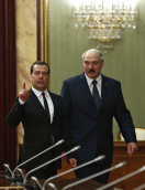 A. Lukašenka: neišsprendžiamų klausimų tarp Rusijos ir Baltarusijos nėra. EPA-ELTA nuotr.
