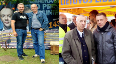 Klaipėdos miesto savivaldybės rinkimų komisijos pirmininkas Viktoras Greičius su liberalų lyderiu Eligijumi Masiuliu. Nuotr. facebook.com