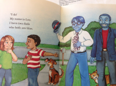Iliustracija iš Johnny Valentine ir Melody Sarecky knygos „One Dad, Two Dads, Brown Dad, Blue Dads“ (Alyson Books, 1994). 