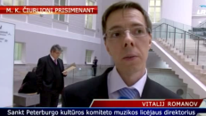 Nekalto veido Sankt Peterburgo kultūros komiteto muzikos licėjaus direktorius Vitalij Romanov siejamas su teroristine Rusija.