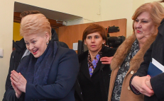 Prezidentės ir Sveikatos apsaugos ministrės apsilankymas Vaiko raidos centre, 2015 sausio 29 d. Naudos iš šio aukštų politikių vizito ir jų bertų pažadų nebuvo jokios. Nuotr. prezidentas.lt