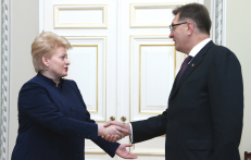 Prezidentė ir premjeras. Nuotr. prezidentas.lt