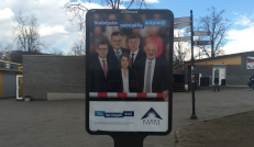 Kovotojų su pabėgėliais darbiečių rinkiminė reklama nebetenka prasmės. Nuotr. E.eu