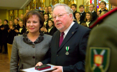 V. Landsbergis (su ordinu). Nuotr. lrs.lt