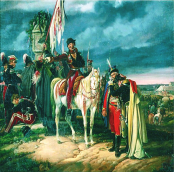 Nuotraukoje paveikslas dail. D. Montenio „Sukilėlių internavimas ties Prūsijos siena 1831 m.“ (Varšuvos nacionalinis muziejus).