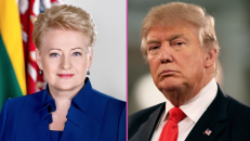 Lietuvos prezidentė ir galimas JAV prezidentas.