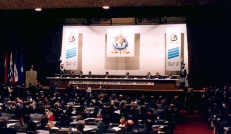 60-sios Interpolo Generalinės Asamblėjos sesijos atidarymas, 1991 m. lapkričio 4 d. Nuotr. organizatorių