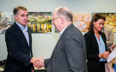 P. Auštrevičius (kairėje). Nuotr. facebook.com