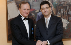 G. Kėvišas (kairėje). Nuotr. LNOBT