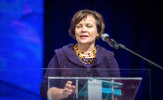 Gyvuoju konservatorių kovos su Rusija simboliu tituluojama R. Juknevičienė. Nuotr. facebook.com