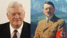 Du vienos obels obuoliai: Algirdas Mykolas Brazauskas (kairėje) ir Adolfas Hitleris.