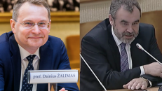 Konstitucinio Teismo pirmininkas D. Žalimas ir EŽTT teisėjas E. Kūris.