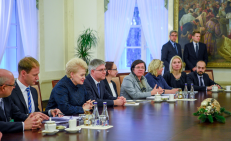 Mokslų daktarė, Laisvės kovų dalyvė, apibendrintos biografijos NKVD gaisrininko (vėliau tremtinio) duktė, kolaborantė, Lietuvos Nepriklausomybės priešininkė, komunisto Mykolo Burokevičiaus bendražygė, Rusijos Federacijos valstybės paslaptis, fotosesijų su vaikučiais ir karine technika fanė, Konstitucijos garantas, daugelio tautinių ir tremtinių renginių dalyvė bei gerųjų iniciatyvų iniciatorė LR prezidentė D. Grybauskaitė. Nuotr. prezidentas.lt