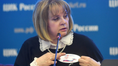 Rusijos centrinės rinkimų komisijos pirmininkė Ela Pamfilova. 