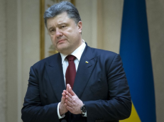 Ukrainos vadovas P. Porošenka.