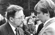V. Landsbergis ir Z. Vaišvila Sąjūdžio metais.