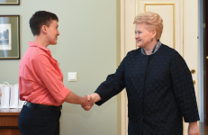 N. Savčenko vizitas Lietuvoje 2016 m. vasara.