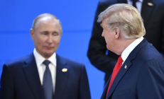 Kaip žinoma, D. Trampas (dešinėje) JAV prezidentu tapo su V. Putino (kairėje) pagalba. Nuotr. politico.com