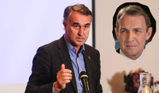 Žmogaus teisių gynėjas, liberalas P. Auštrevičius (kairėje) ir naciams simpatizuojantis, valdžios trokštantis A. Juozaitis.