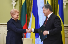 Bendraminčiai Lietvos ir Ukrainos vadovai.