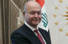 Irako prezidentas Barhamas Salihas. 