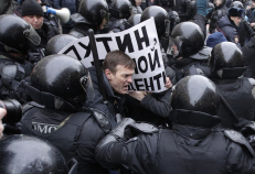 Neseniai vykusiuose protestuose Maskvoje sulaikytas rekordinis žmonių skaičius. Nuotr. euronews.com