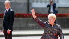 Šalies vadovas Gitanas Nausėda (kairėje) ir prezidentė Dalia Grybauskaitė. Nuotr. prezidentas.lt